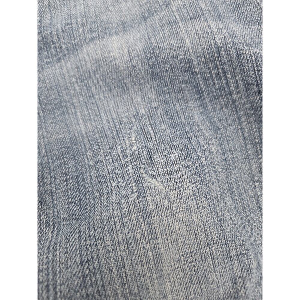 Rock 47 Wrangler Jeans Womens 7/8x34 Blue Bootcut Low Rise Denim Distressed READ - Picture 4 of 14